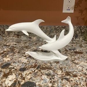 Kaiser Bisque Porcelain Dolphin Sculpture